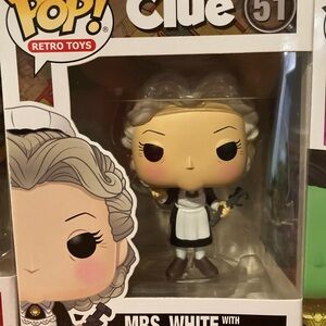 Funko Pop! Clue Mrs. White with Black and White Outfit
